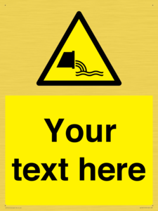 Custom Warning sewage effluent outfall